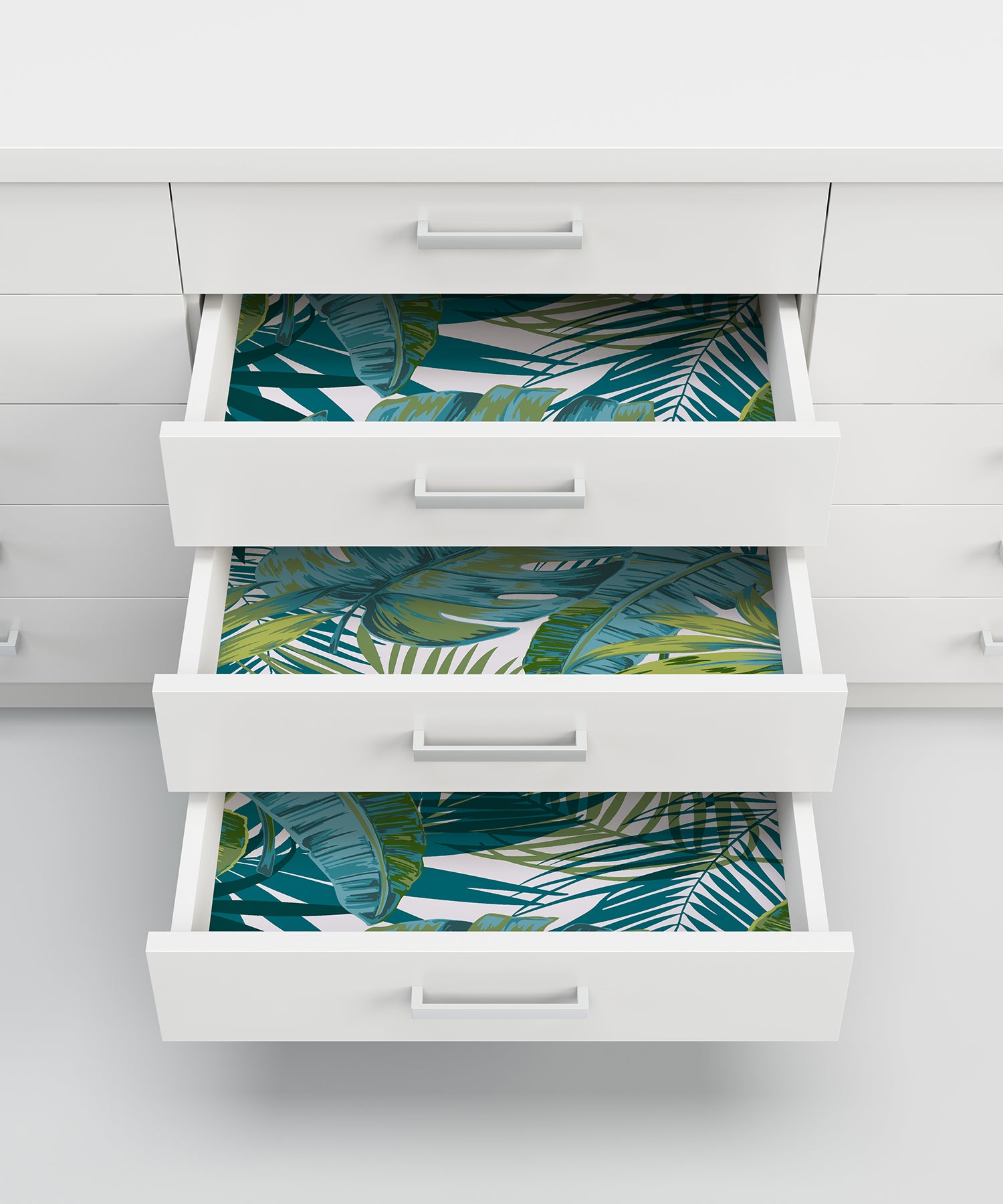 Bangalow Tropical Palm P&S Wallpaper in a room setting