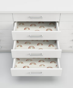 Raye Rainbows P&S Wallpaper in a room setting