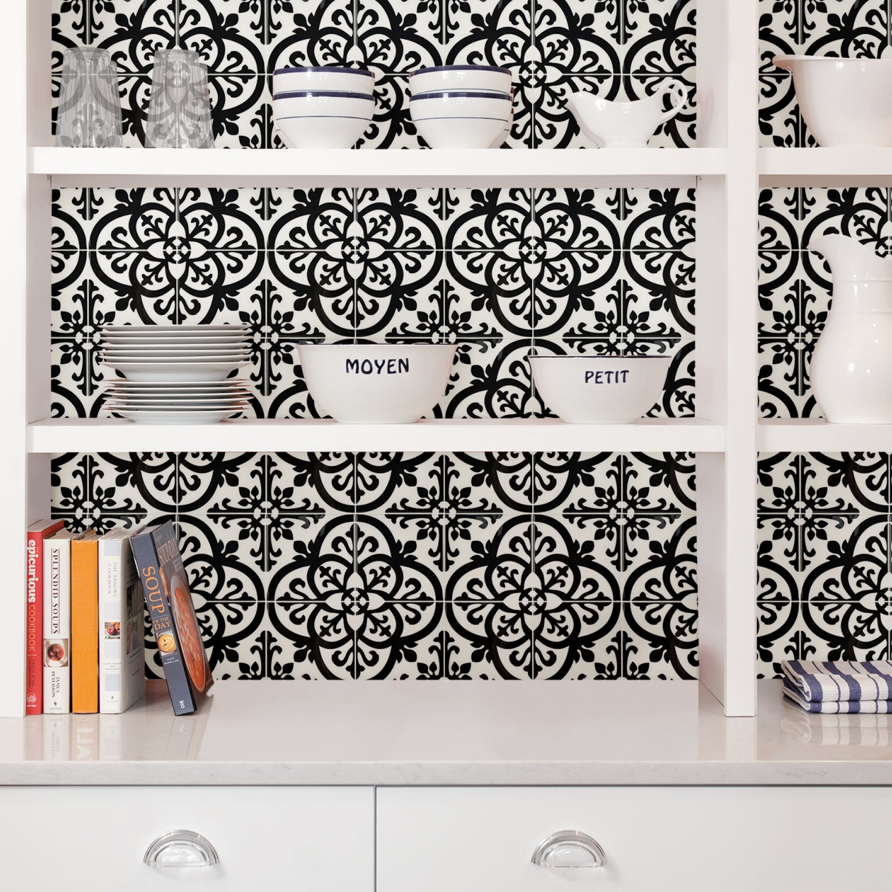 Avignon Tiles in a room setting