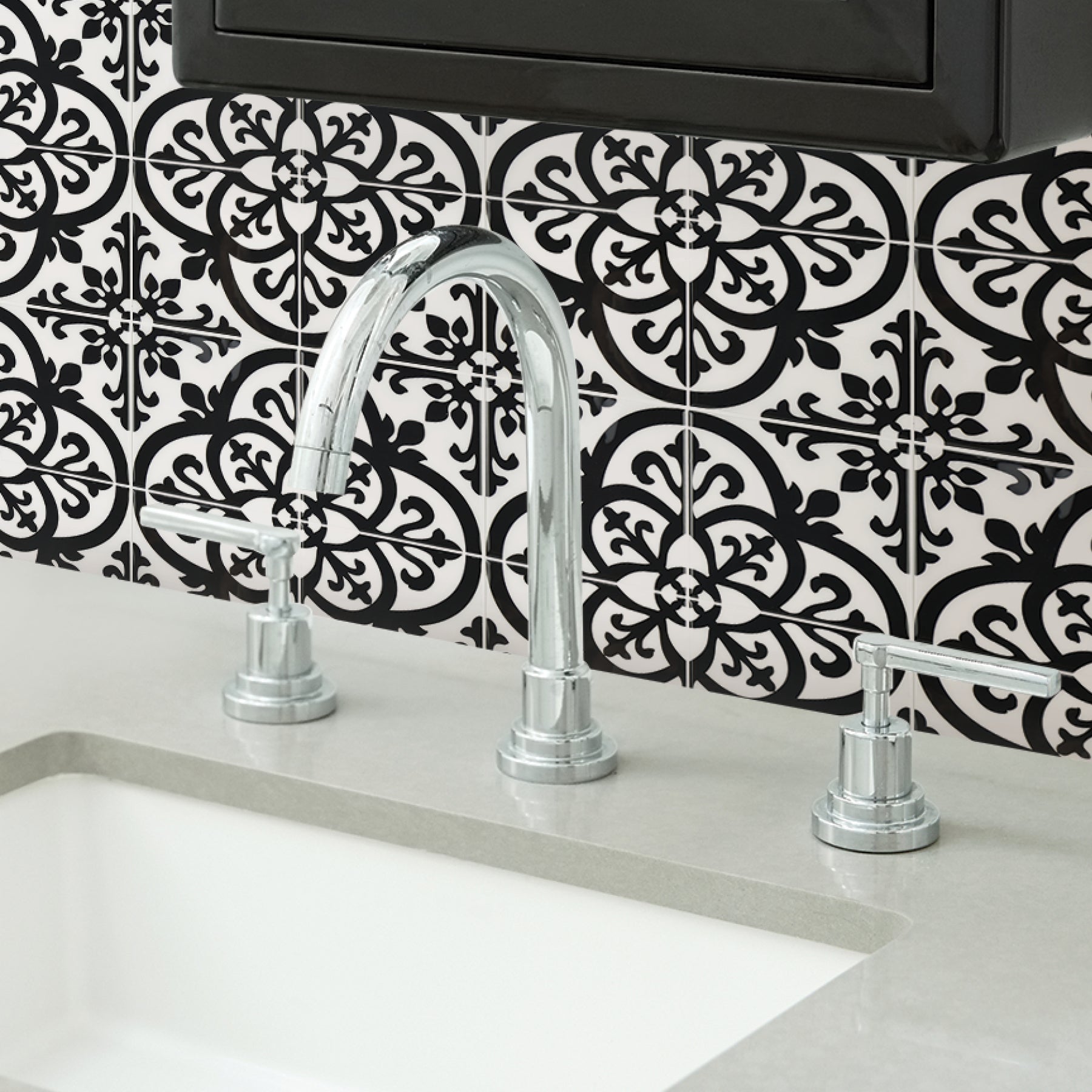 Avignon Tiles in a room setting