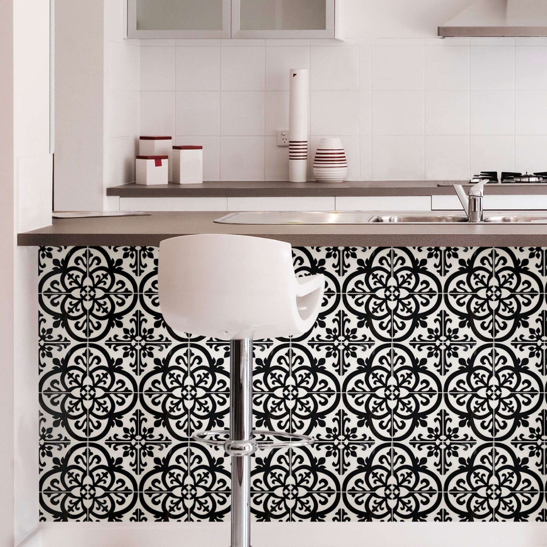 Avignon Tiles in a room setting