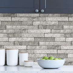 Stone Rolled Backsplash in a room setting