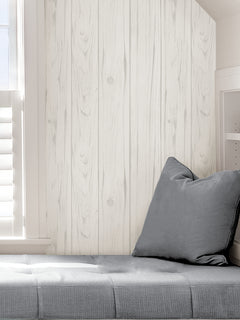 Barnwood P&S Wallpaper in a room setting