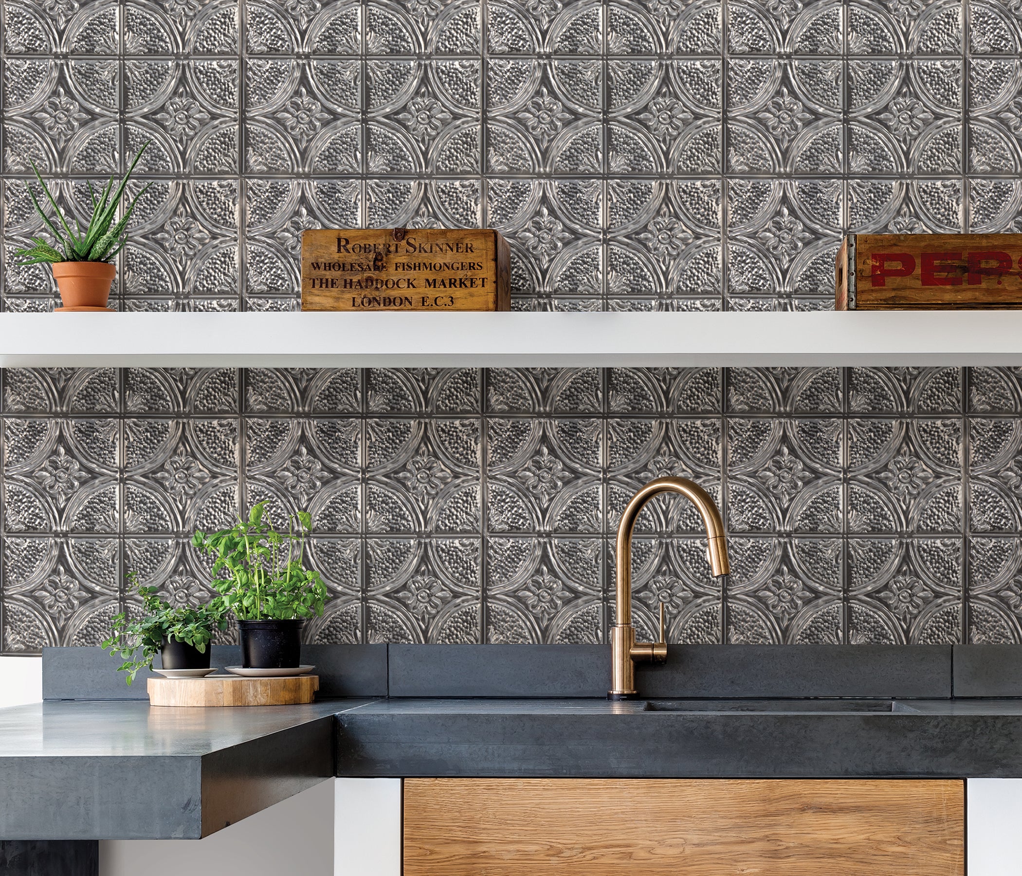 Camden Antique Tiles in a room setting