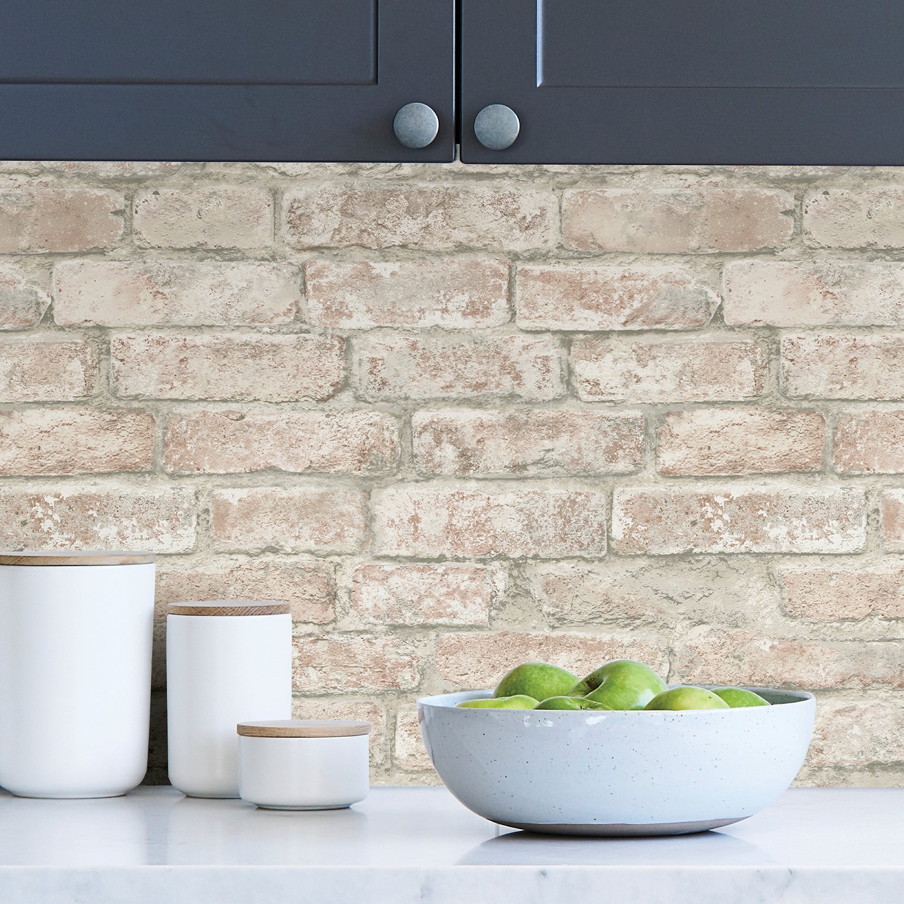 Denver Brick P&S Wallpaper in a room setting