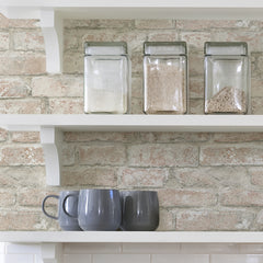 Denver Brick P&S Wallpaper in a room setting