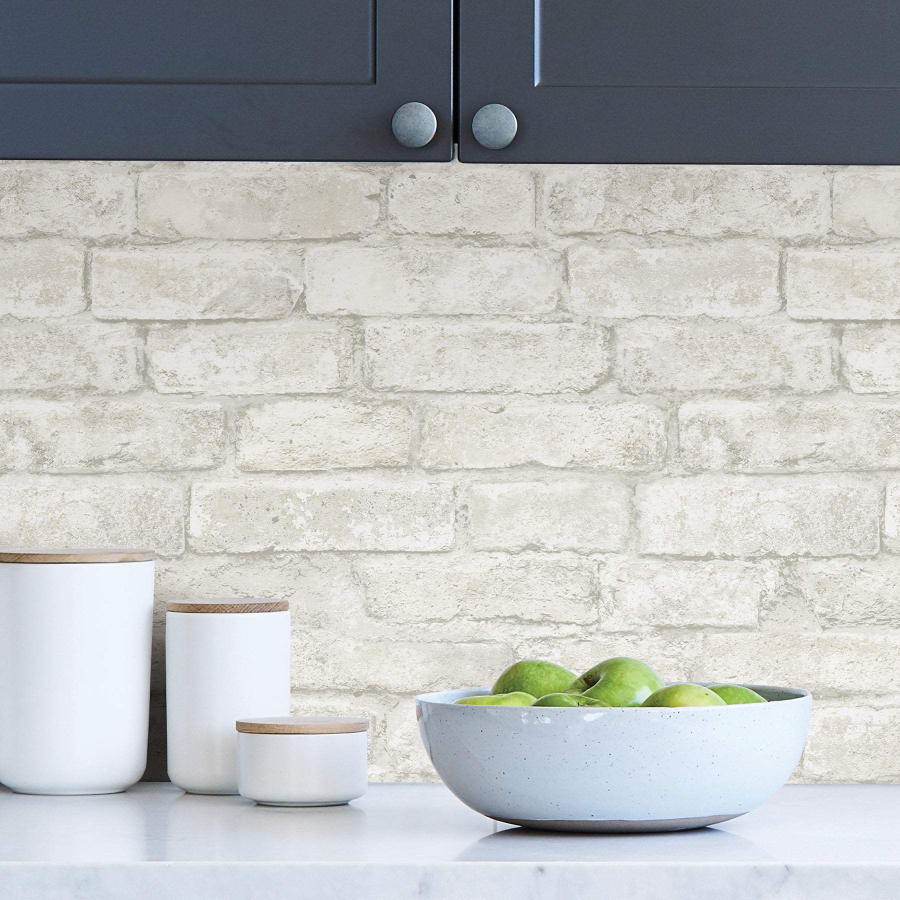 Denver Brick P&S Wallpaper in a room setting