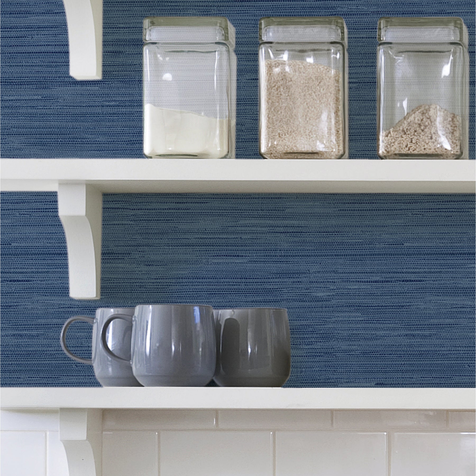 Avery Weave P&S Wallpaper in a room setting