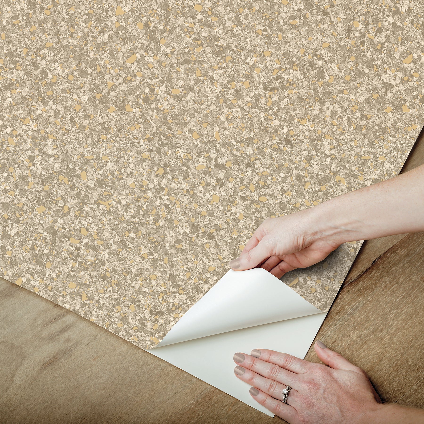 Monumental Peel and Stick Wallpaper - how to peel