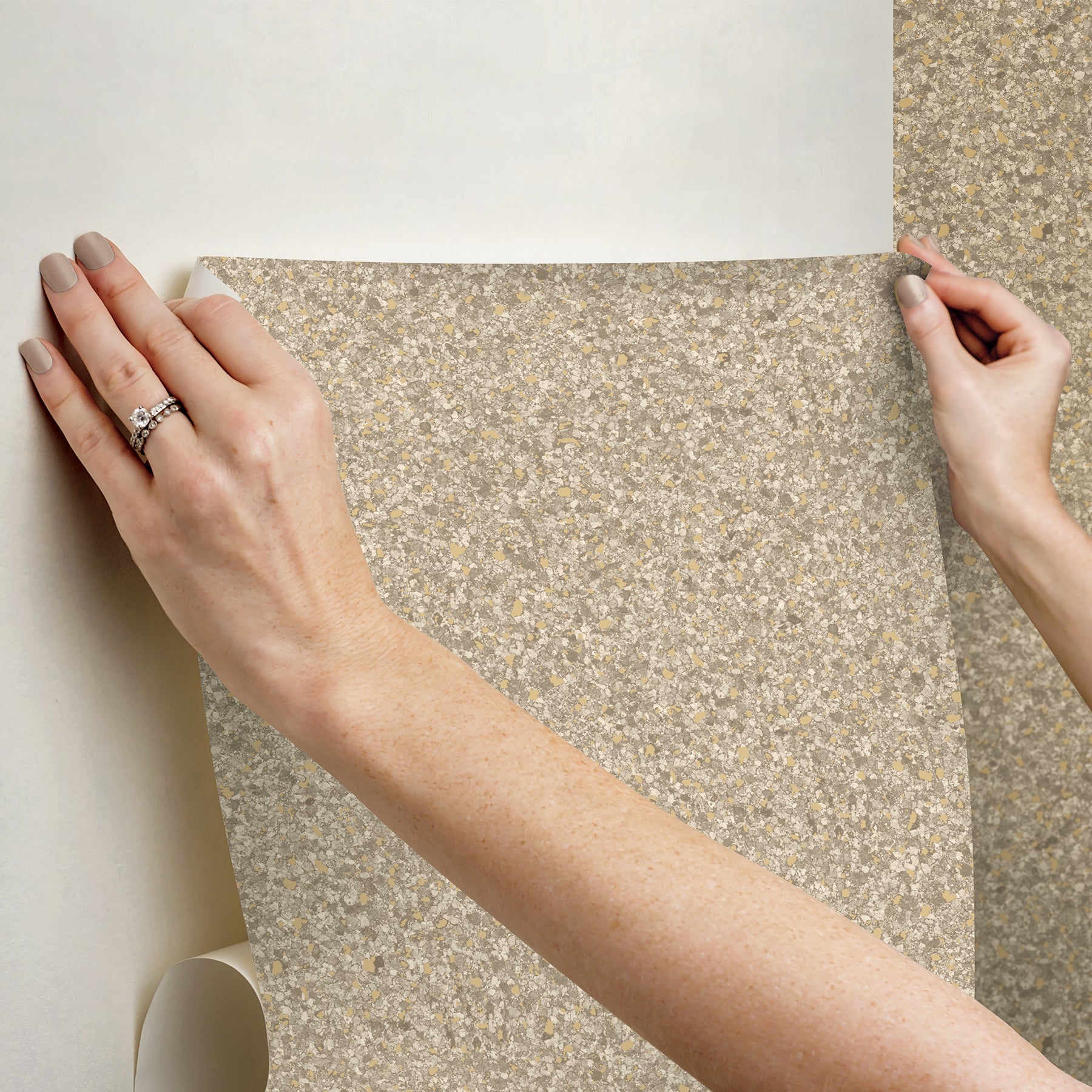 Monumental Peel and Stick Wallpaper - how to stick