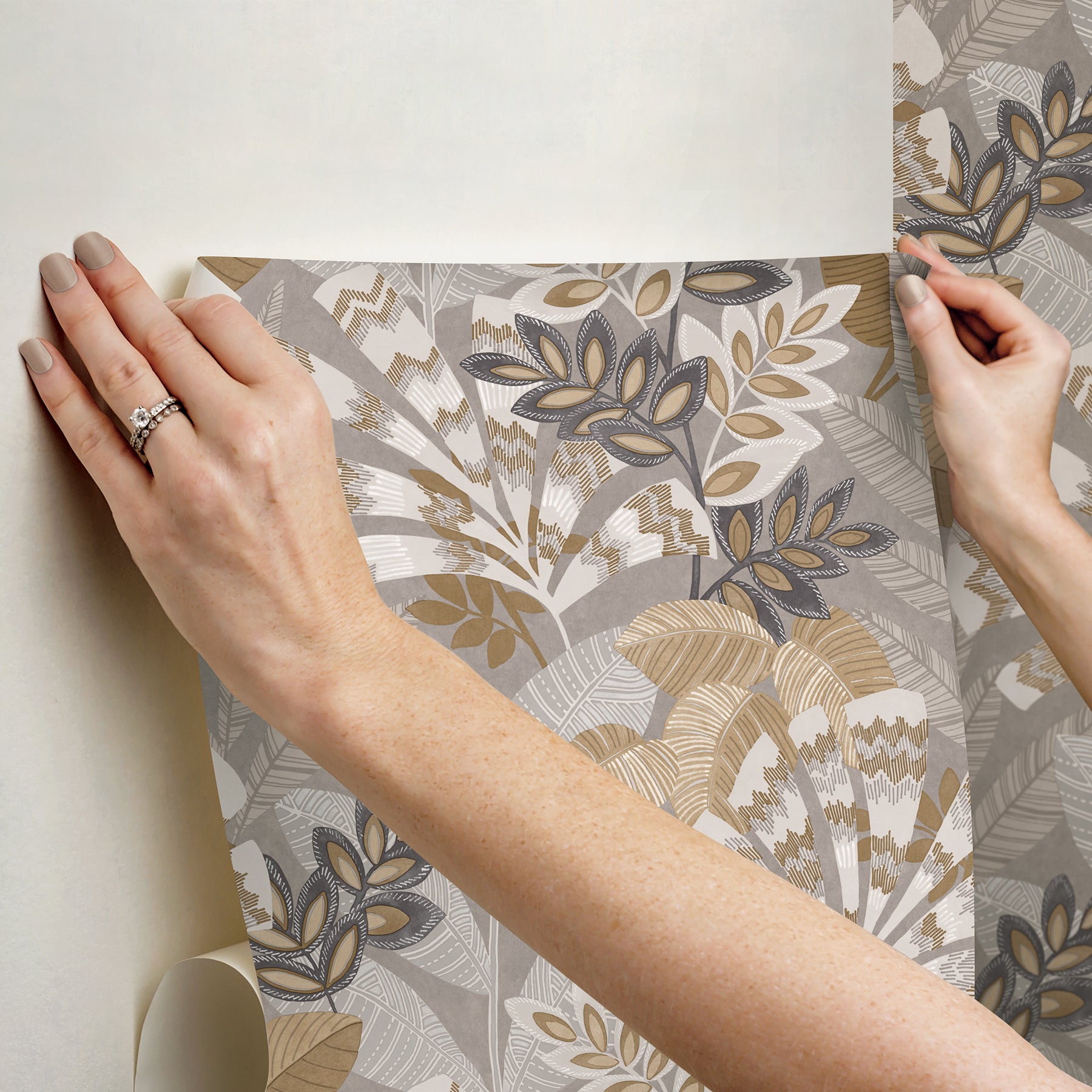 Yara Peel and Stick Wallpaper - how to stick