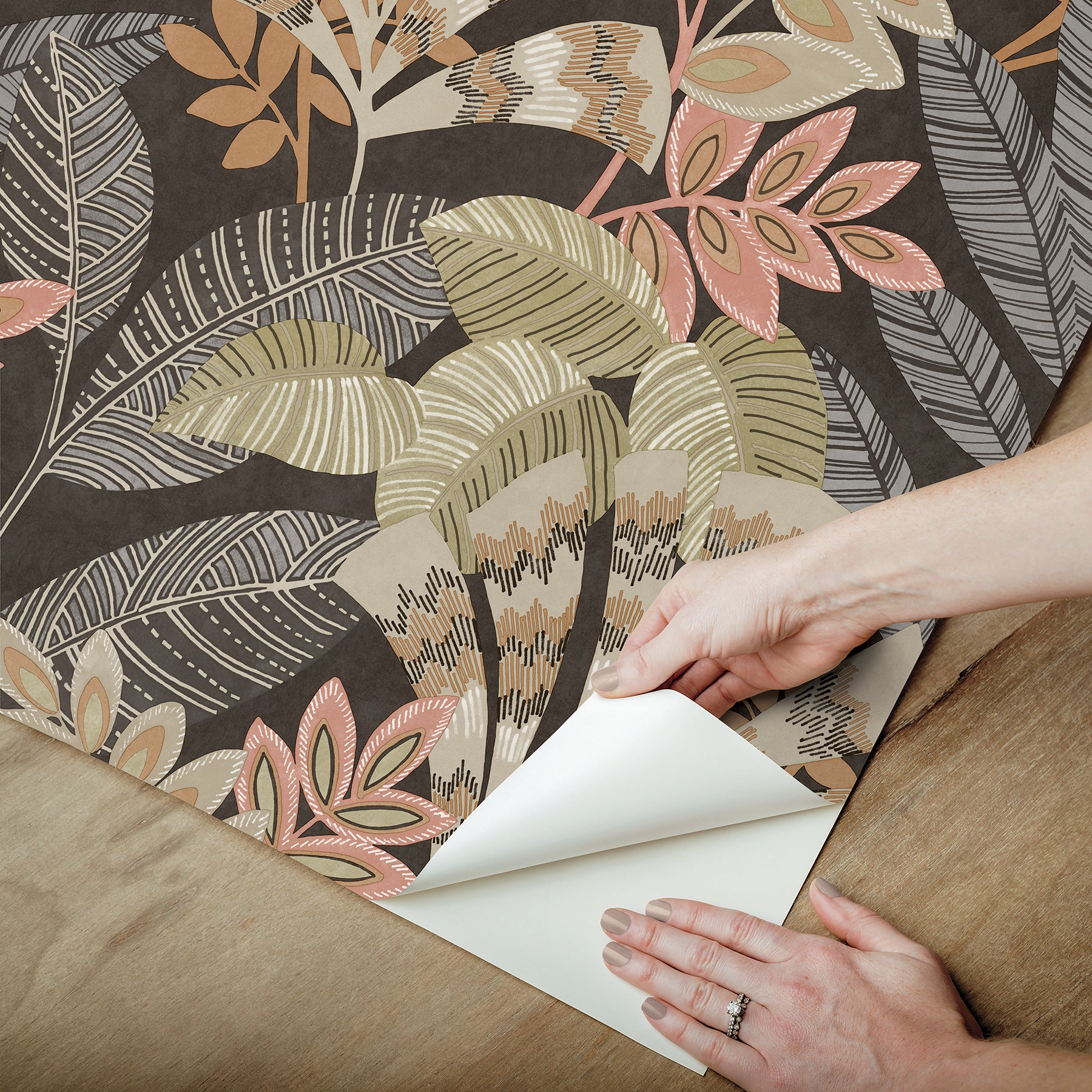 Yara Peel and Stick Wallpaper - how to peel