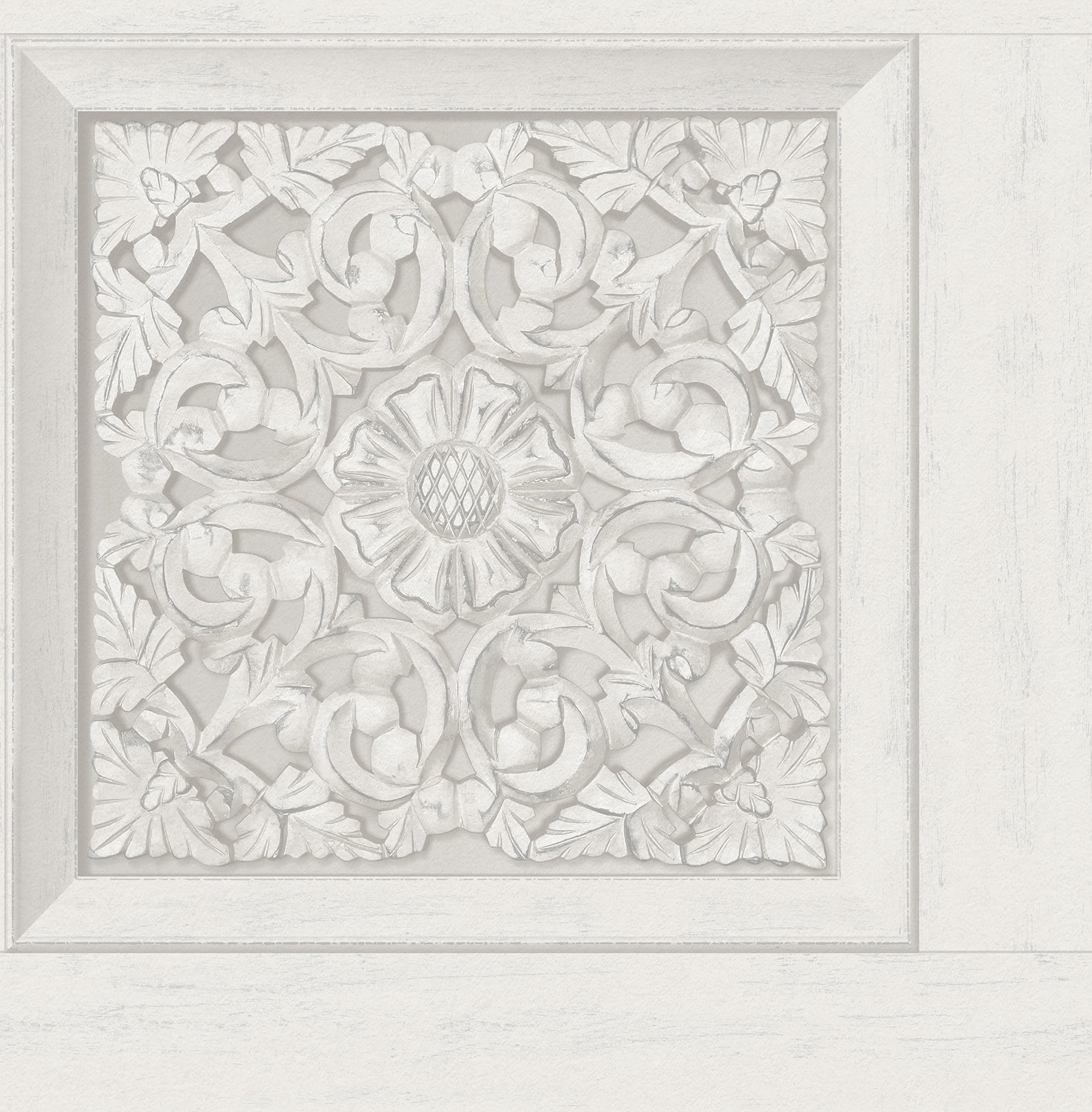 Carved Floral Peel and Stick Wallpaper by WallPops