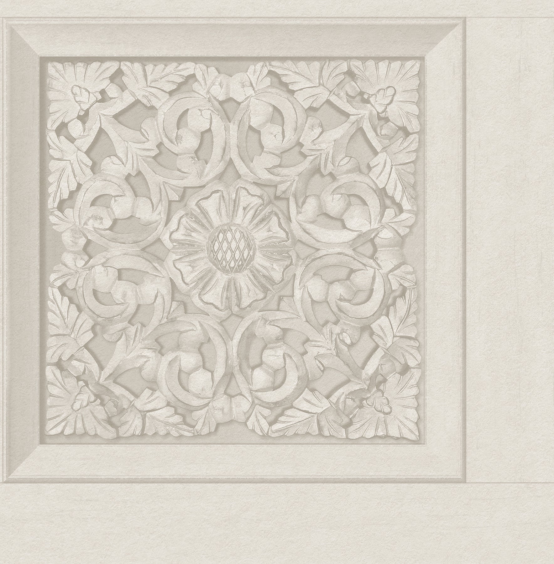 Carved Floral Peel and Stick Wallpaper by WallPops