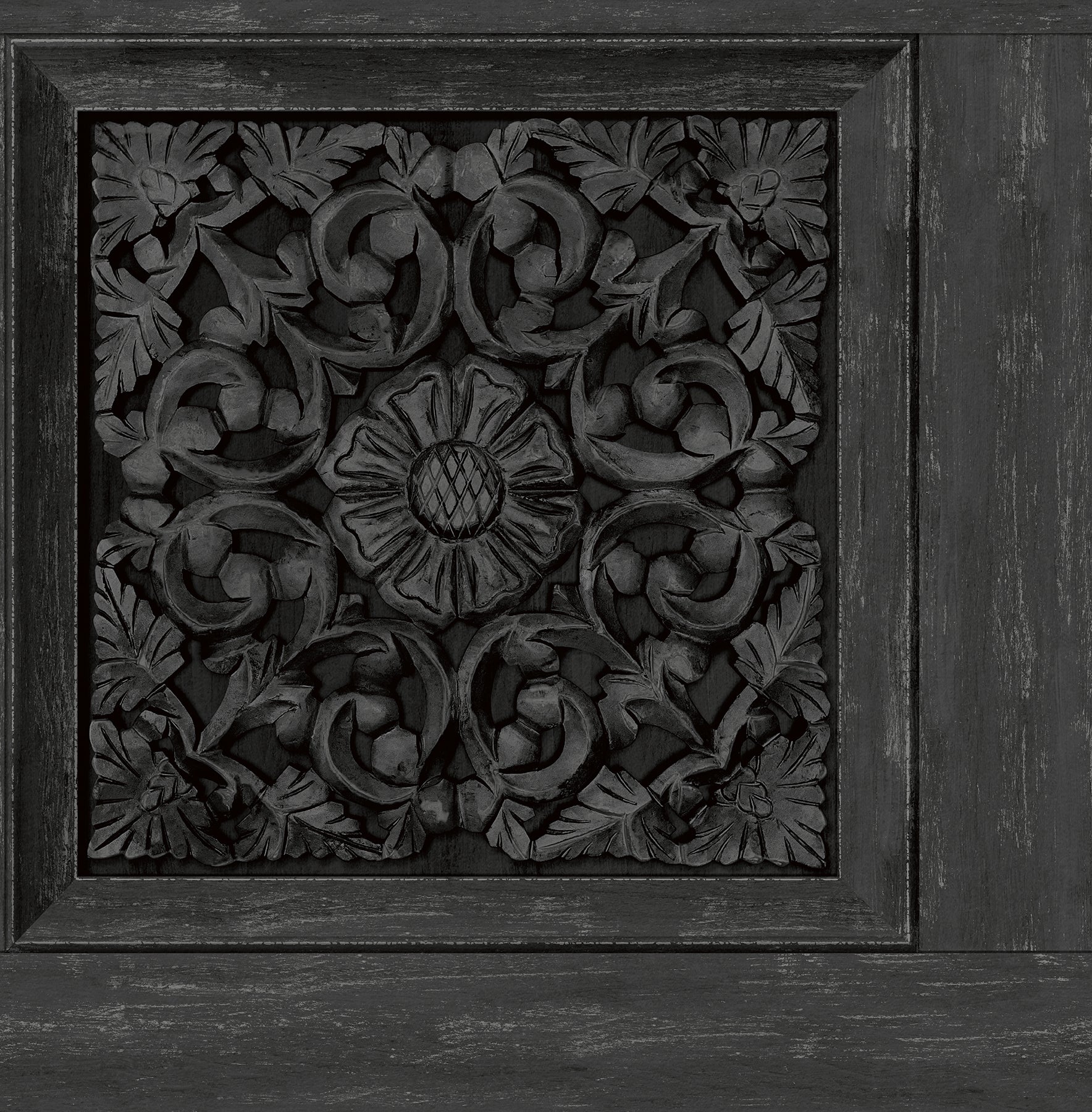 Carved Floral Peel and Stick Wallpaper by WallPops