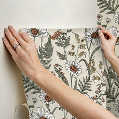 Spring Meadow Peel and Stick Wallpaper - how to stick