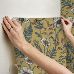 Spring Meadow Peel and Stick Wallpaper - how to stick