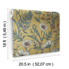 Spring Meadow Peel and Stick Wallpaper - dimensions