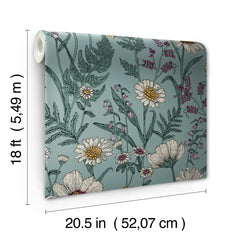 Spring Meadow Peel and Stick Wallpaper - dimensions