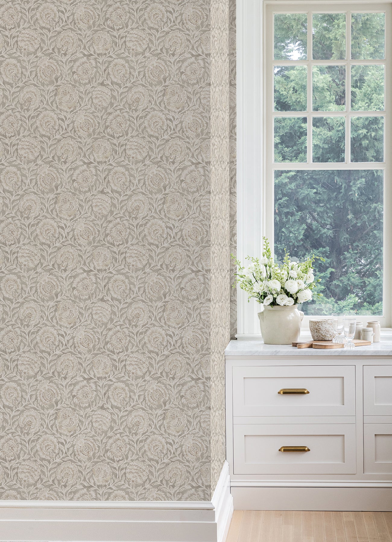 Nabela Noor Home Aliviya Peel and Stick Wallpaper in a room setting
