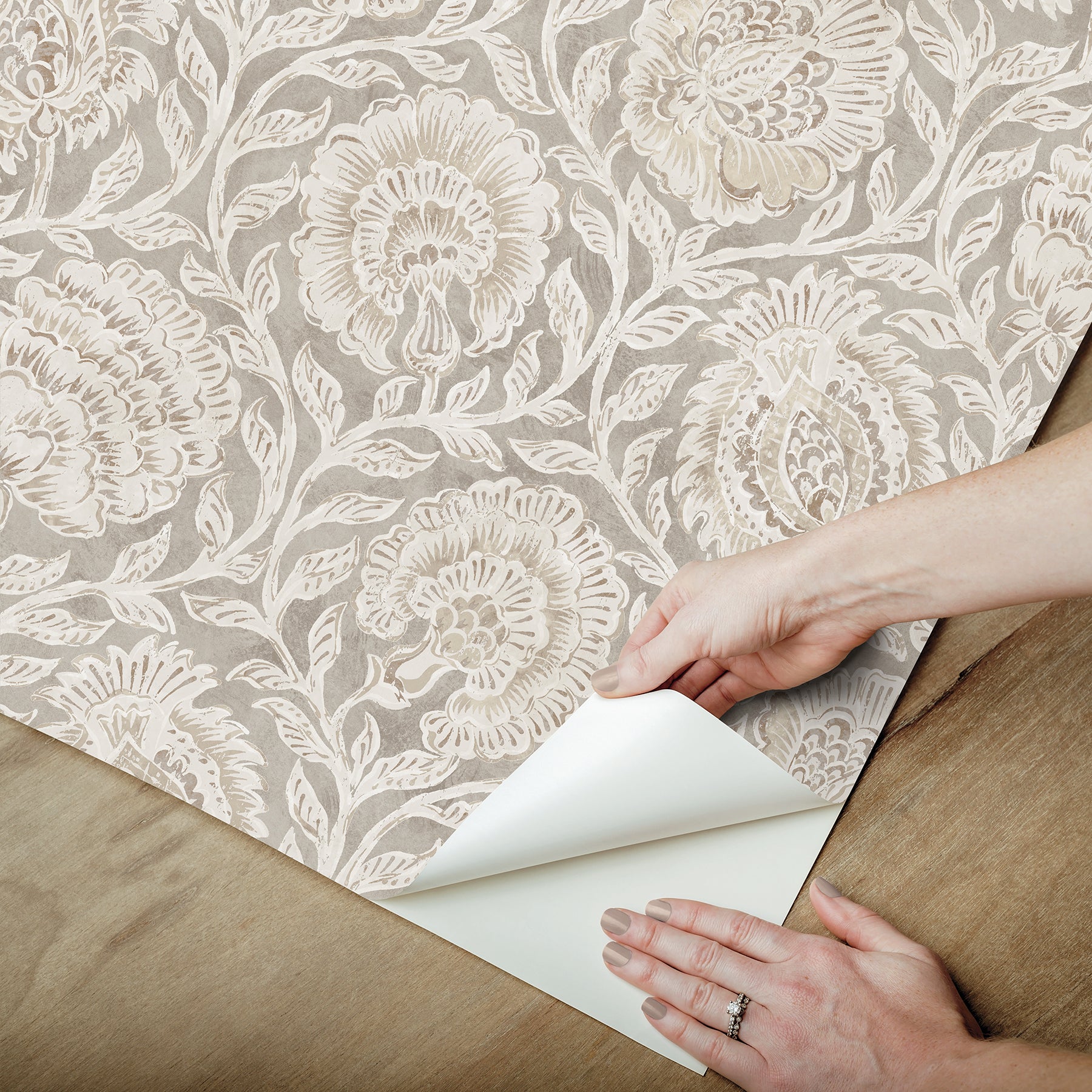 Nabela Noor Home Aliviya Peel and Stick Wallpaper - how to peel