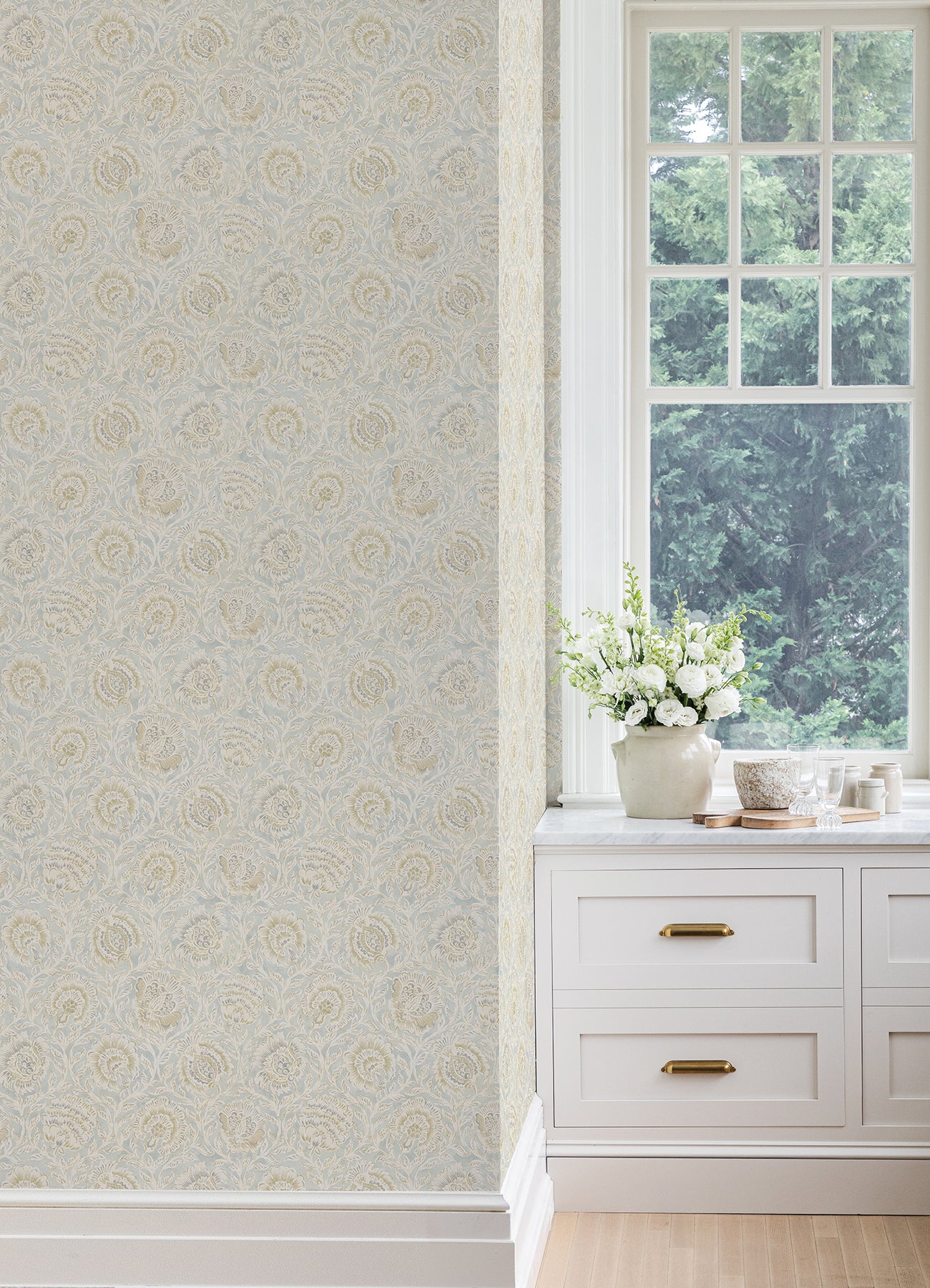 Nabela Noor Home Aliviya Peel and Stick Wallpaper in a room setting