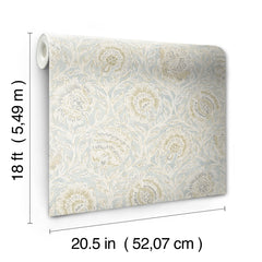 Nabela Noor Home Aliviya Peel and Stick Wallpaper - dimensions