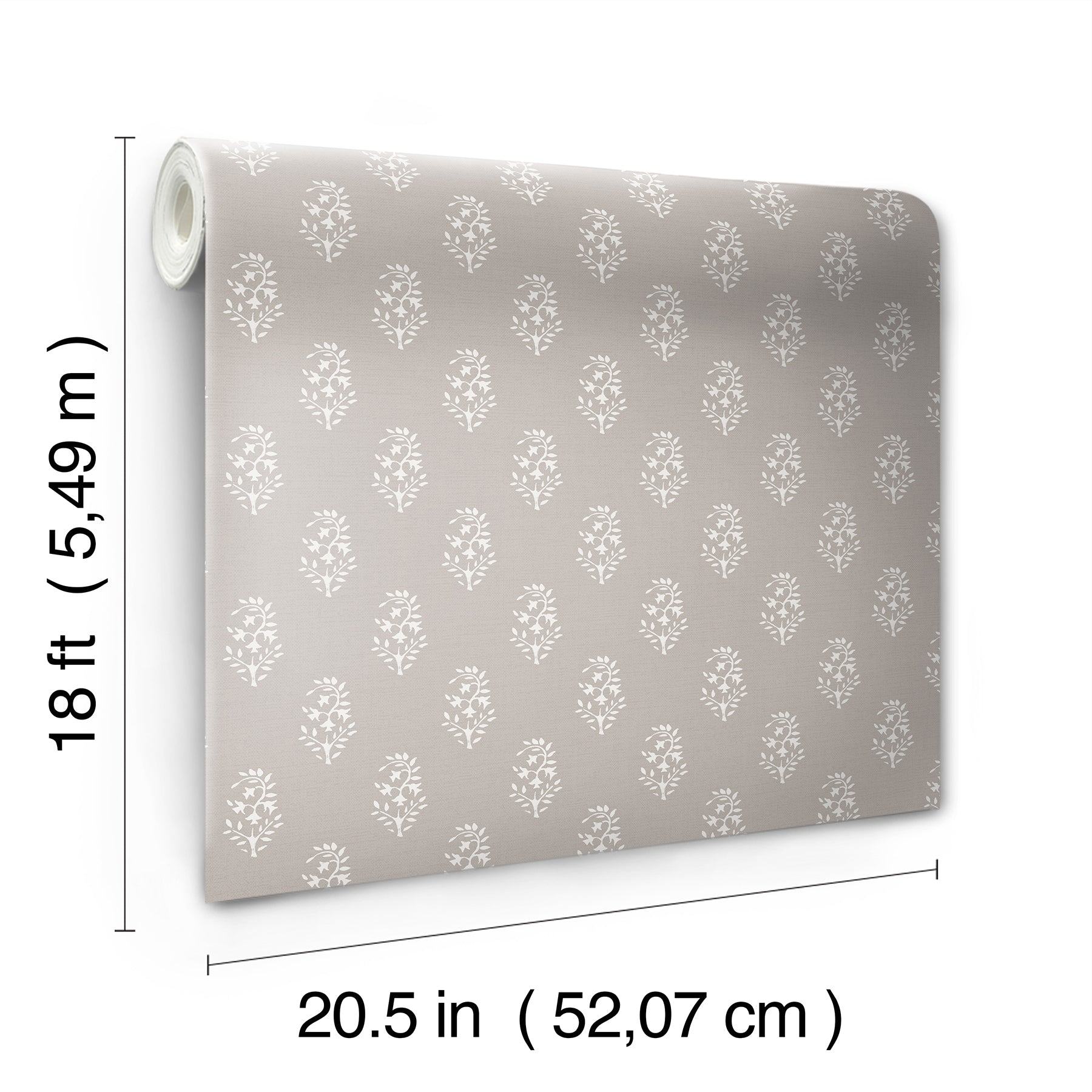 Nabela Noor Home Safia Peel and Stick Wallpaper - dimensions