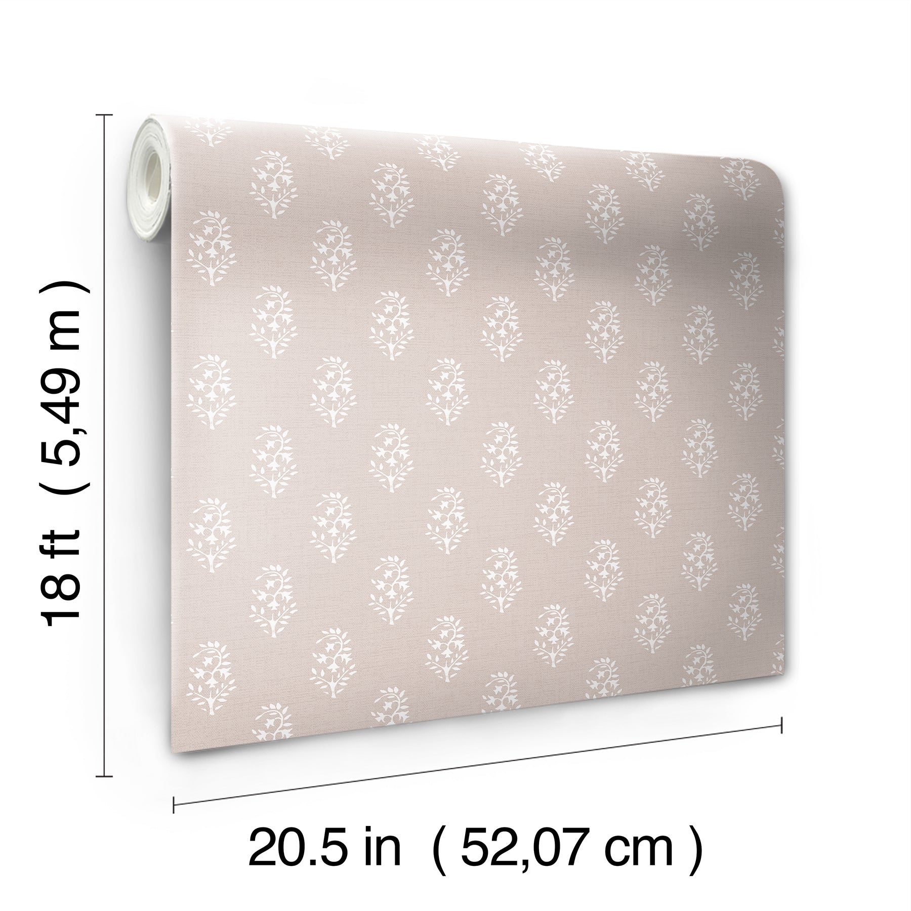 Nabela Noor Home Safia Peel and Stick Wallpaper - dimensions