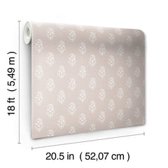 Nabela Noor Home Safia Peel and Stick Wallpaper - dimensions