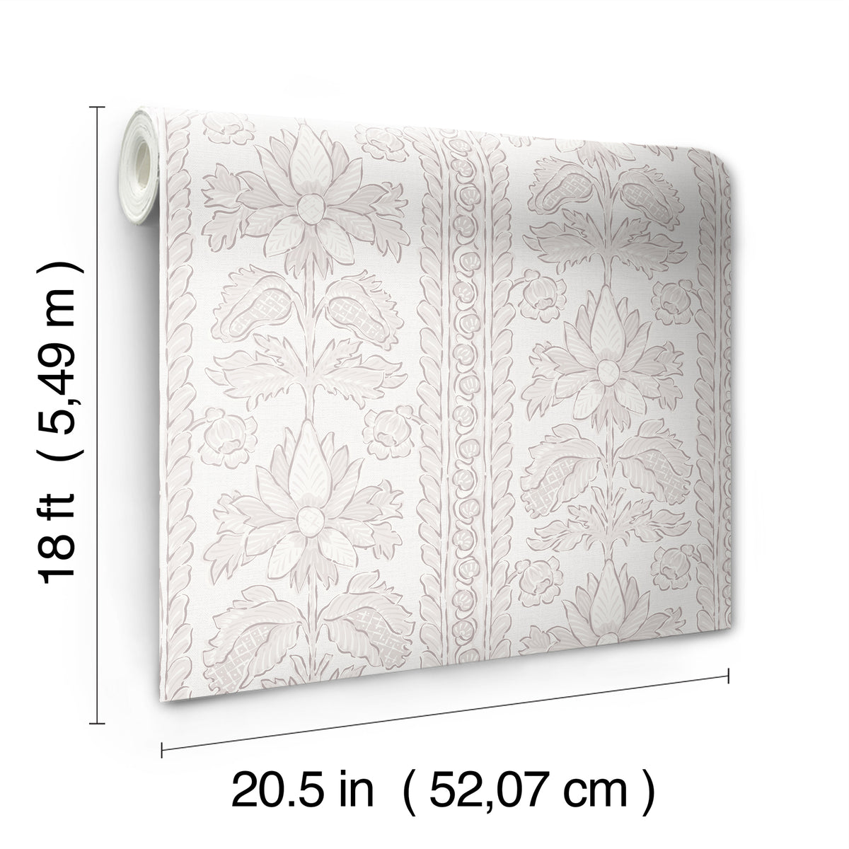 Nabela Noor Home Zareen Peel and Stick Wallpaper - dimensions