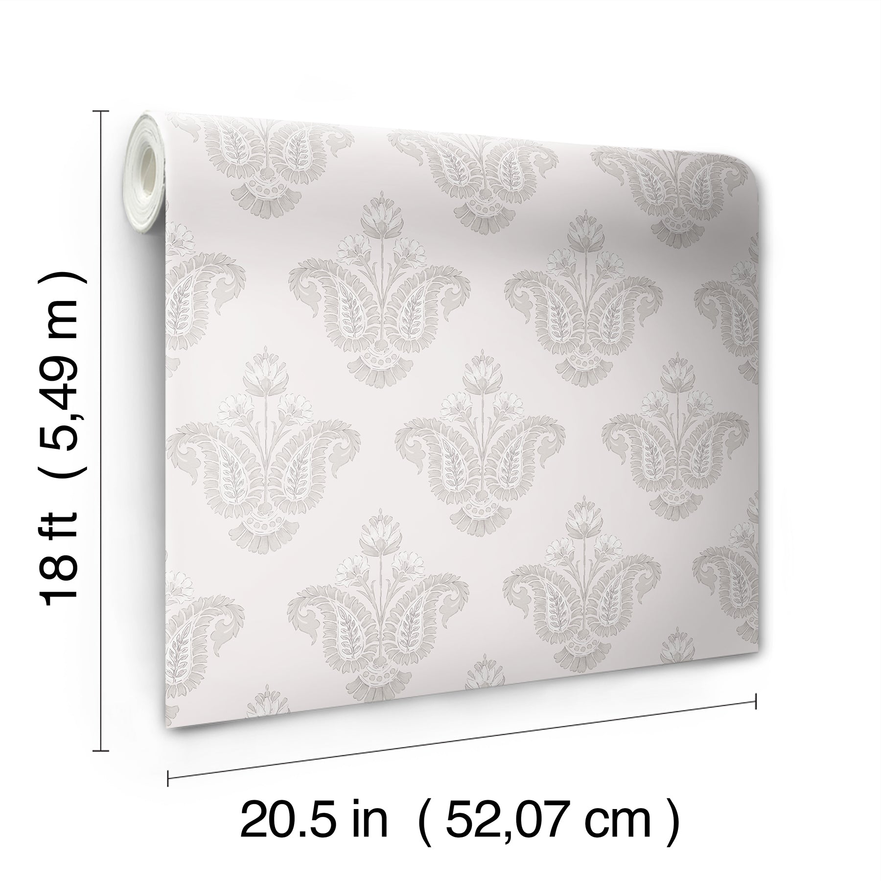 Nabela Noor Home Fazia Peel and Stick Wallpaper - dimensions