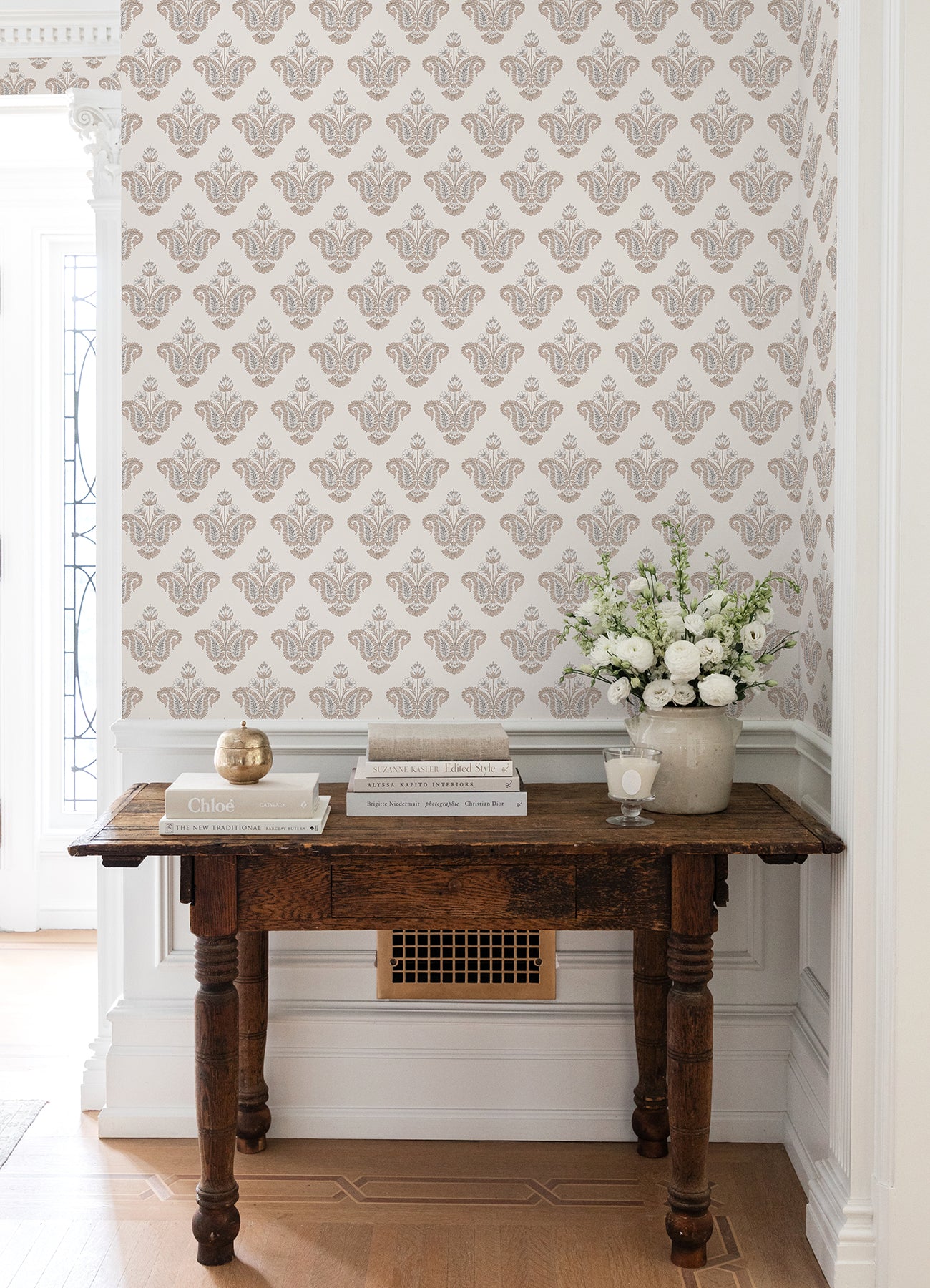 Nabela Noor Home Fazia Peel and Stick Wallpaper in a room setting
