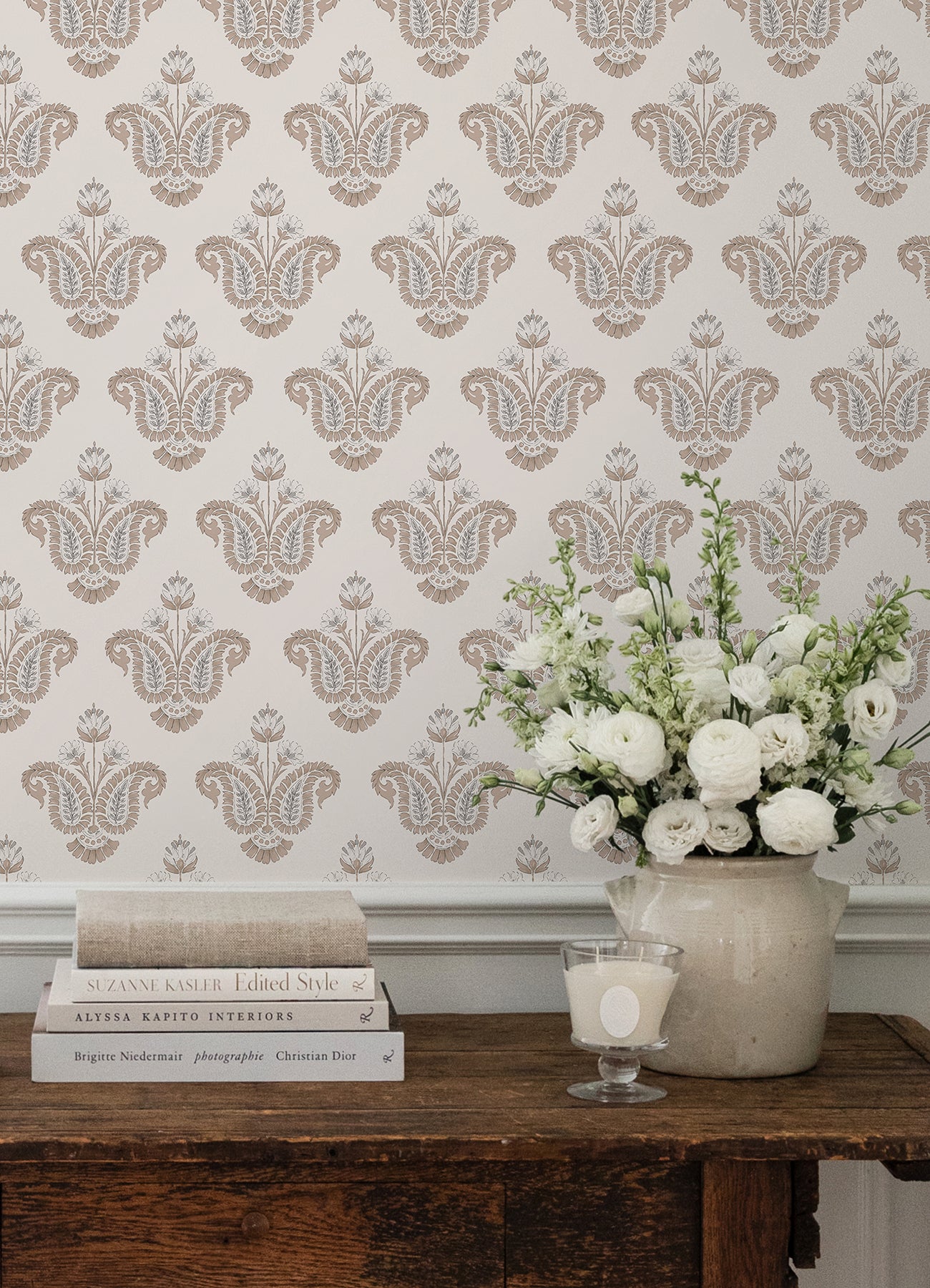 Nabela Noor Home Fazia Peel and Stick Wallpaper in a room setting