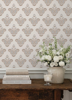 Nabela Noor Home Fazia Peel and Stick Wallpaper in a room setting