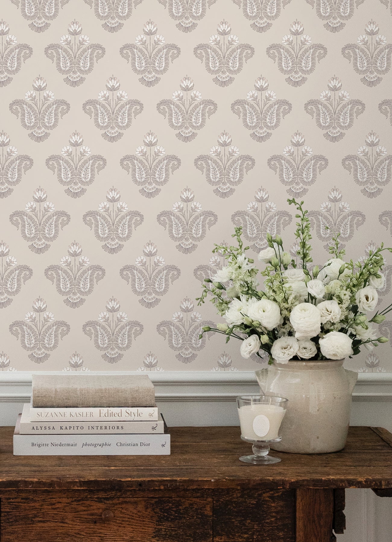 Nabela Noor Home Fazia Peel and Stick Wallpaper in a room setting