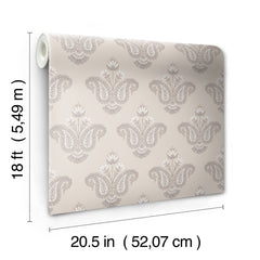 Nabela Noor Home Fazia Peel and Stick Wallpaper - dimensions