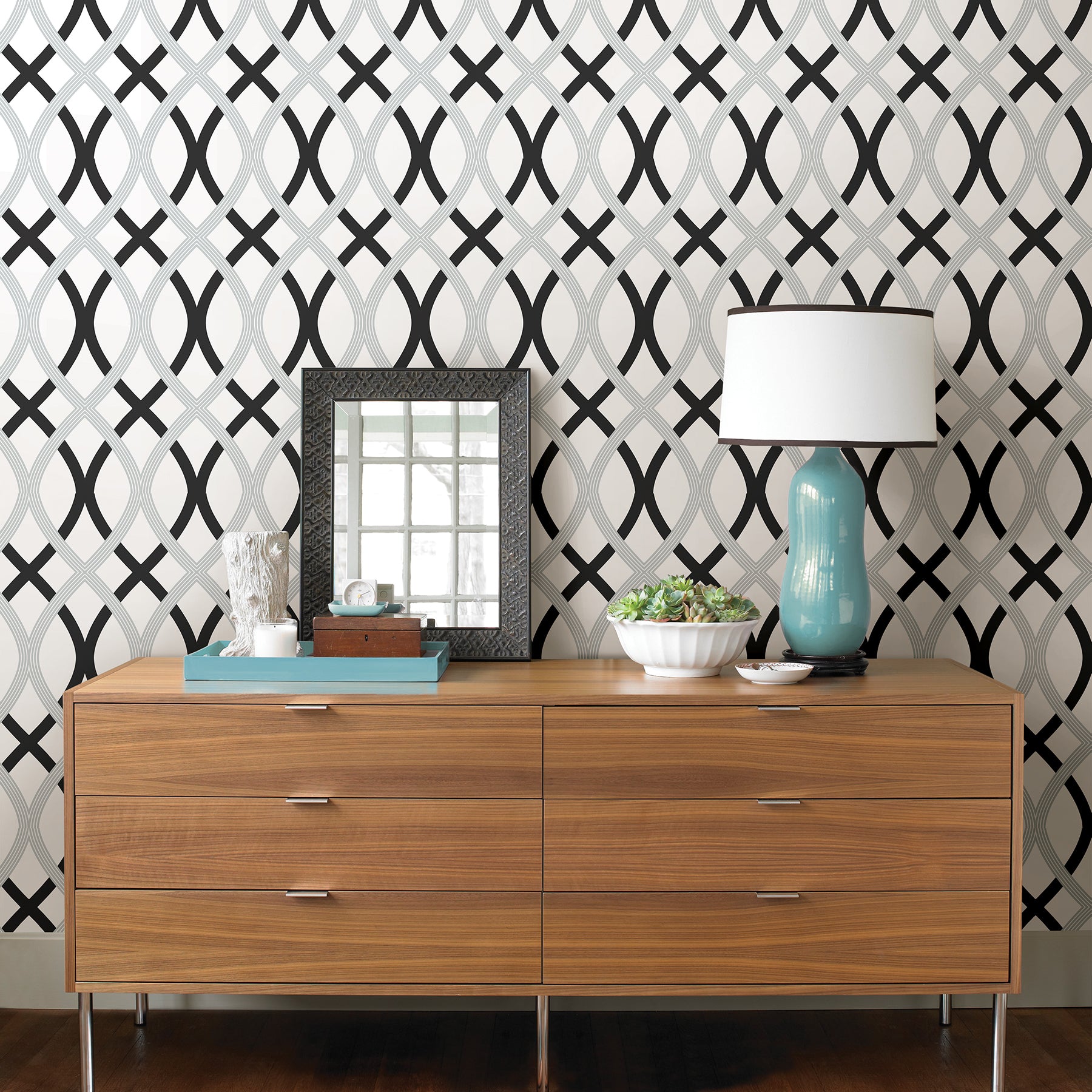 Lattice Peel And Stick Wallpaper