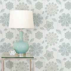 Gypsy Floral P&S Wallpaper in a room setting