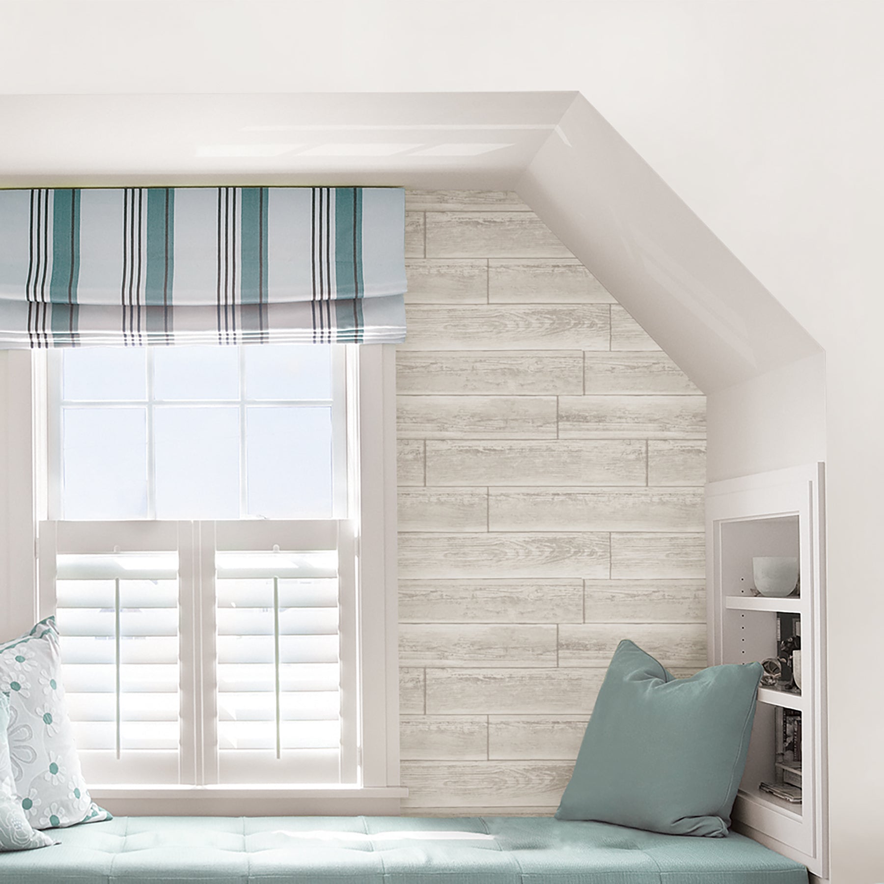 Serene Peel And Stick Wallpaper in a room setting
