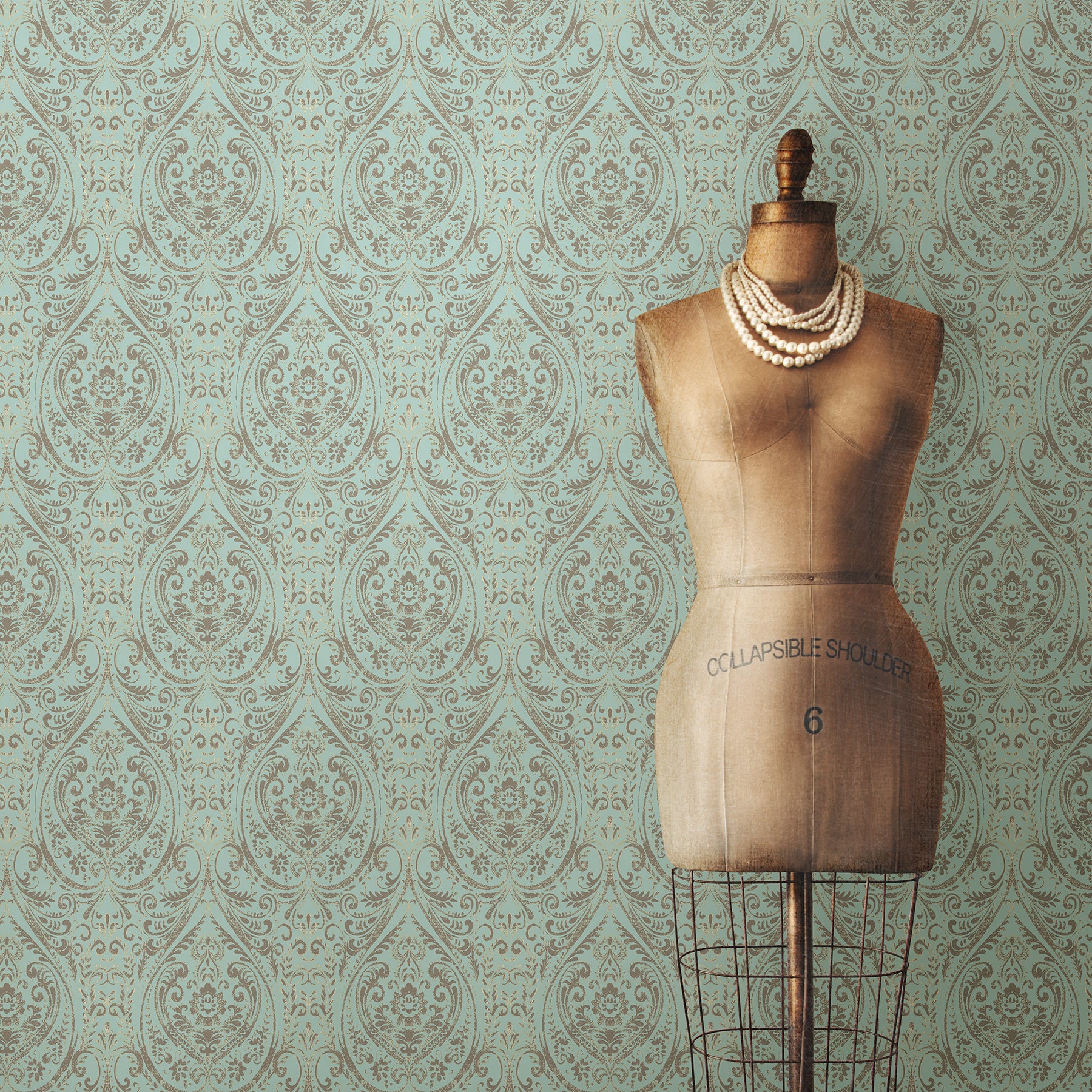 Nomad Damask Peel And Stick Wallpaper