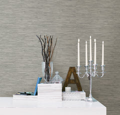 Tibetan Grasscloth Peel and Stick Wallpaper in a room setting