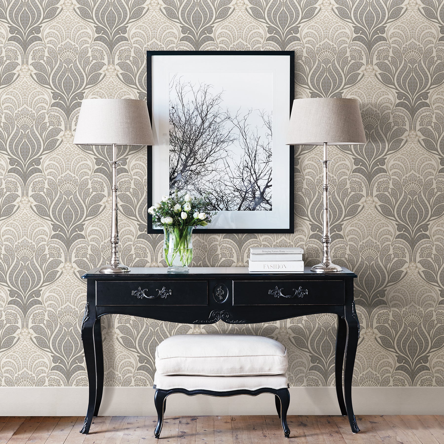 Charisma P&S Wallpaper in a room setting