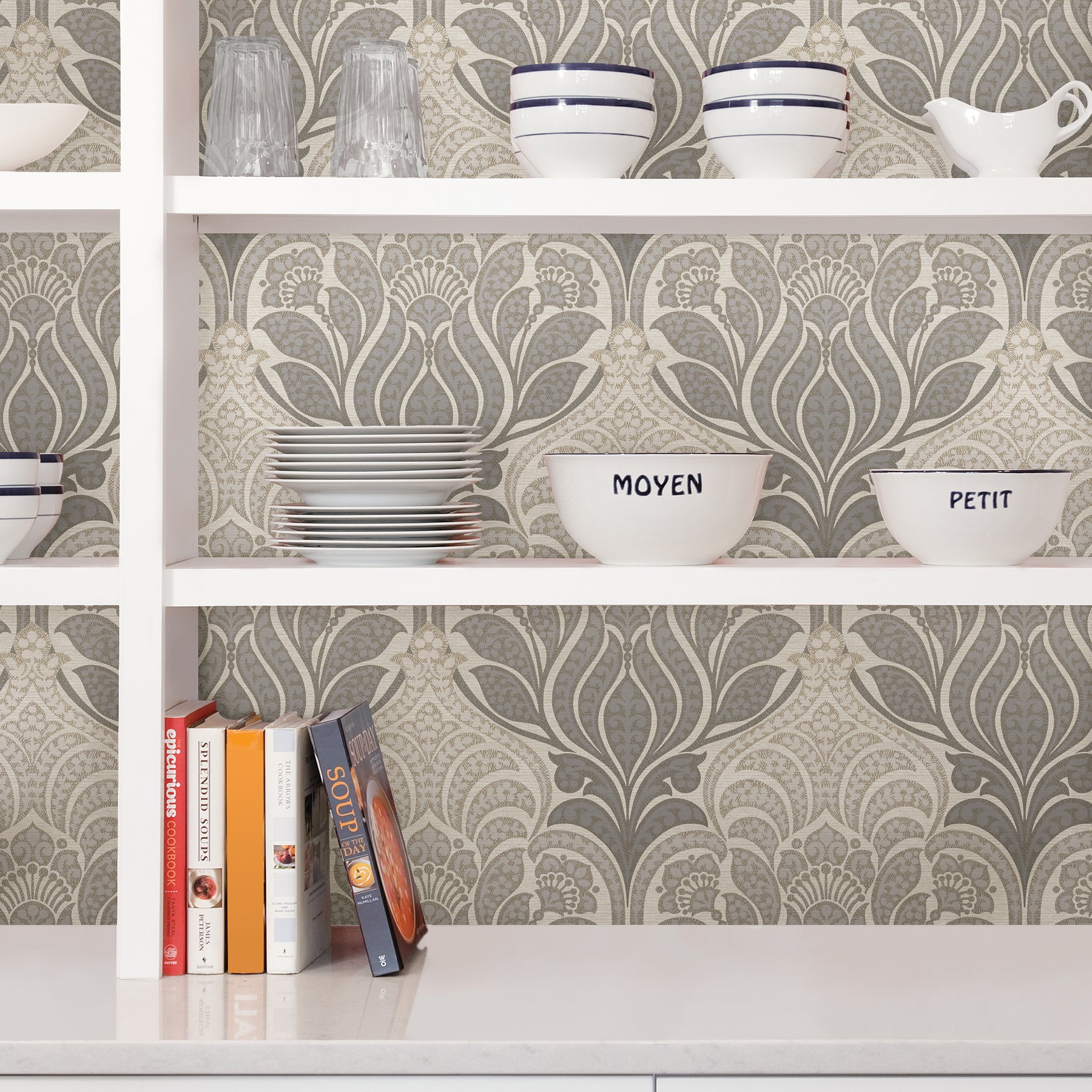 Charisma P&S Wallpaper in a room setting
