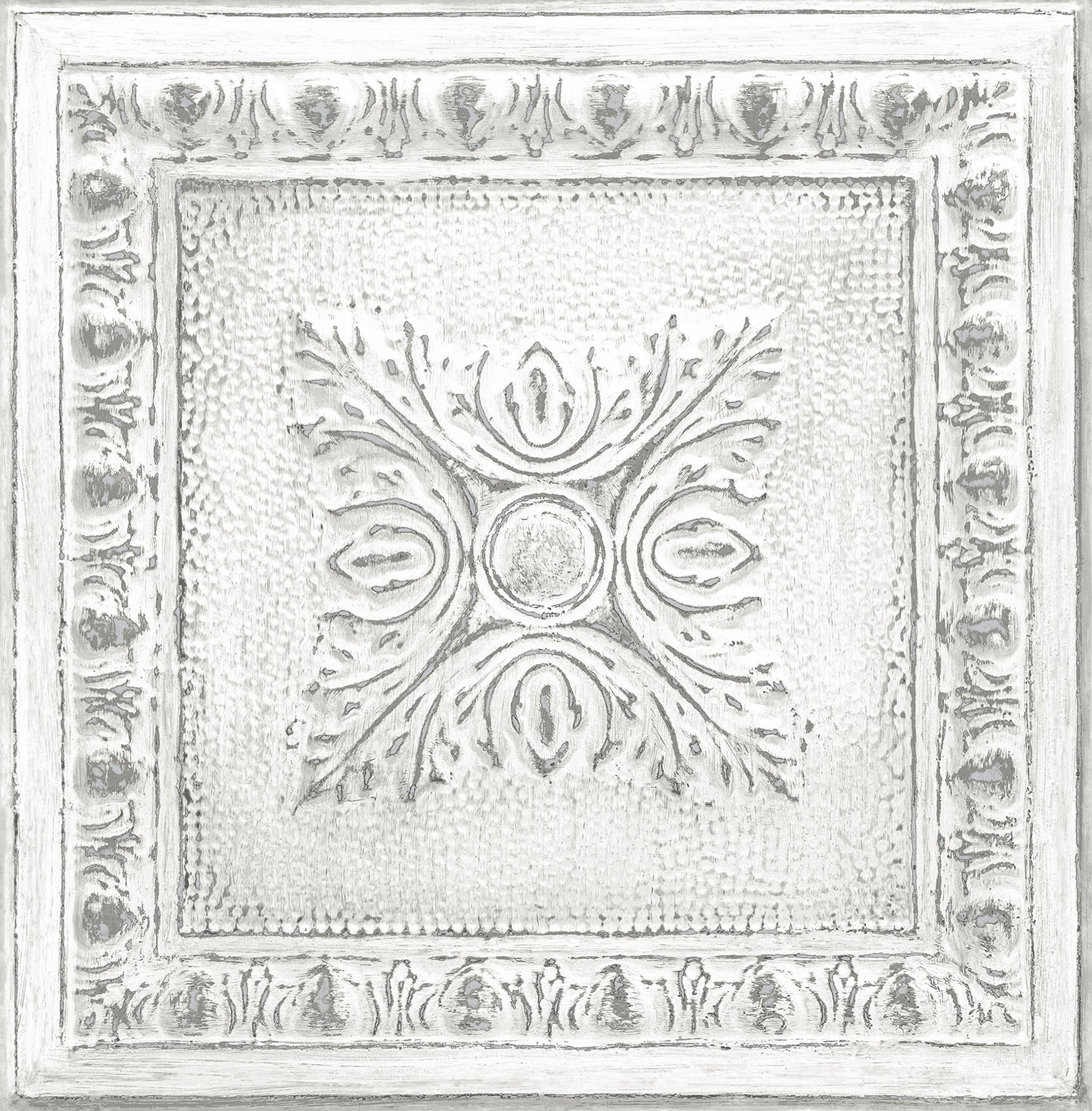 Reclaimed Tin P&S Wallpaper by WallPops