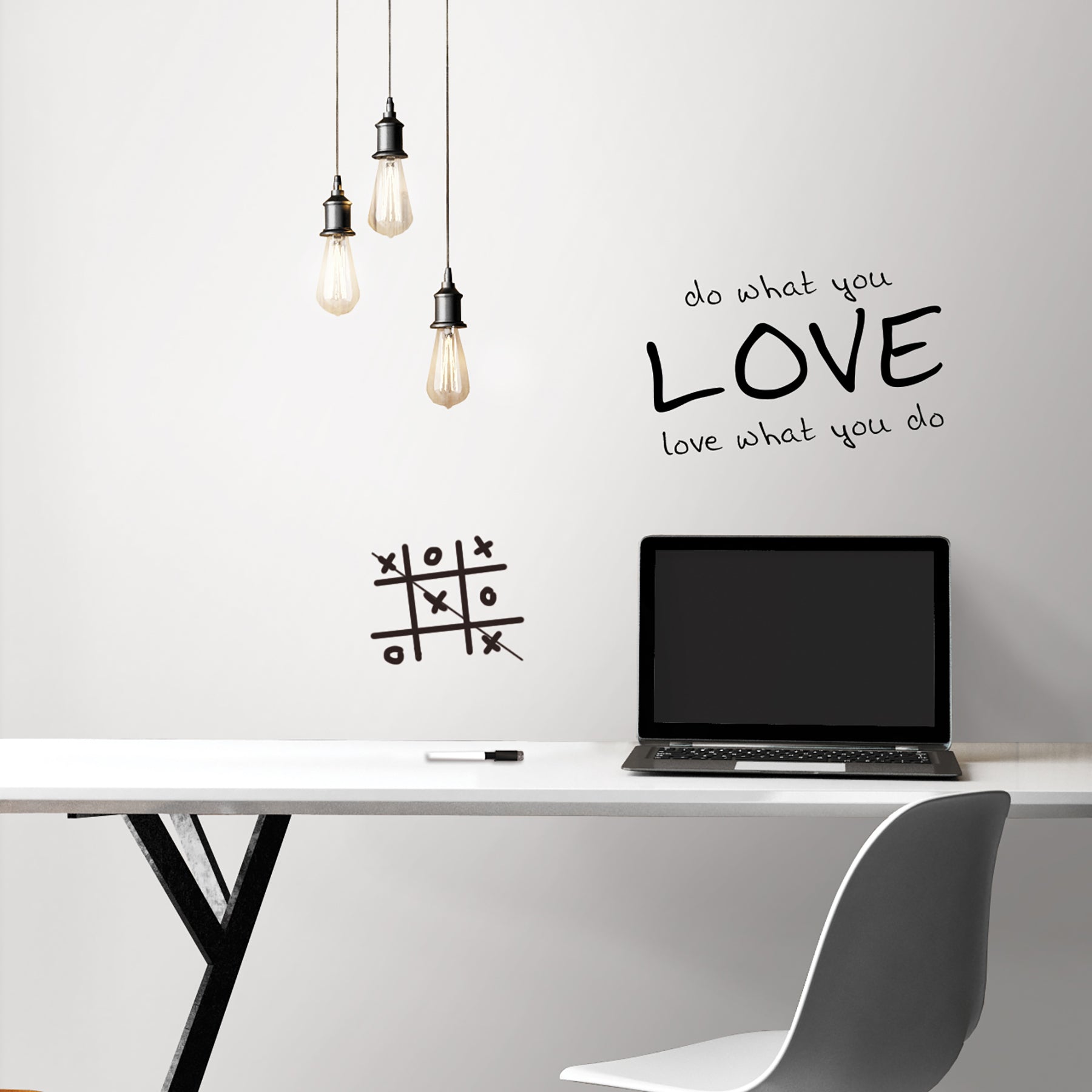 Dry Erase Peel & Stick Wallpaper in a room setting