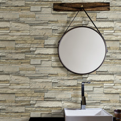 Slate P&S Wallpaper in a room setting