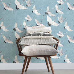Halcyon P&S Wallpaper in a room setting