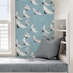 Halcyon P&S Wallpaper in a room setting