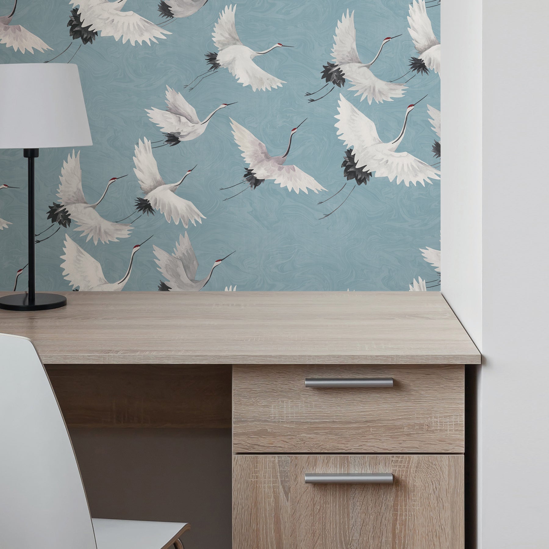 Halcyon P&S Wallpaper in a room setting